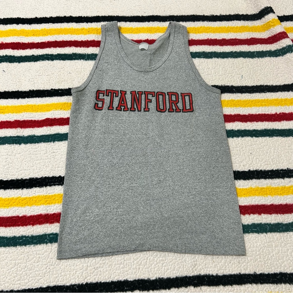 Vintage Stanford gray tank top made in USA